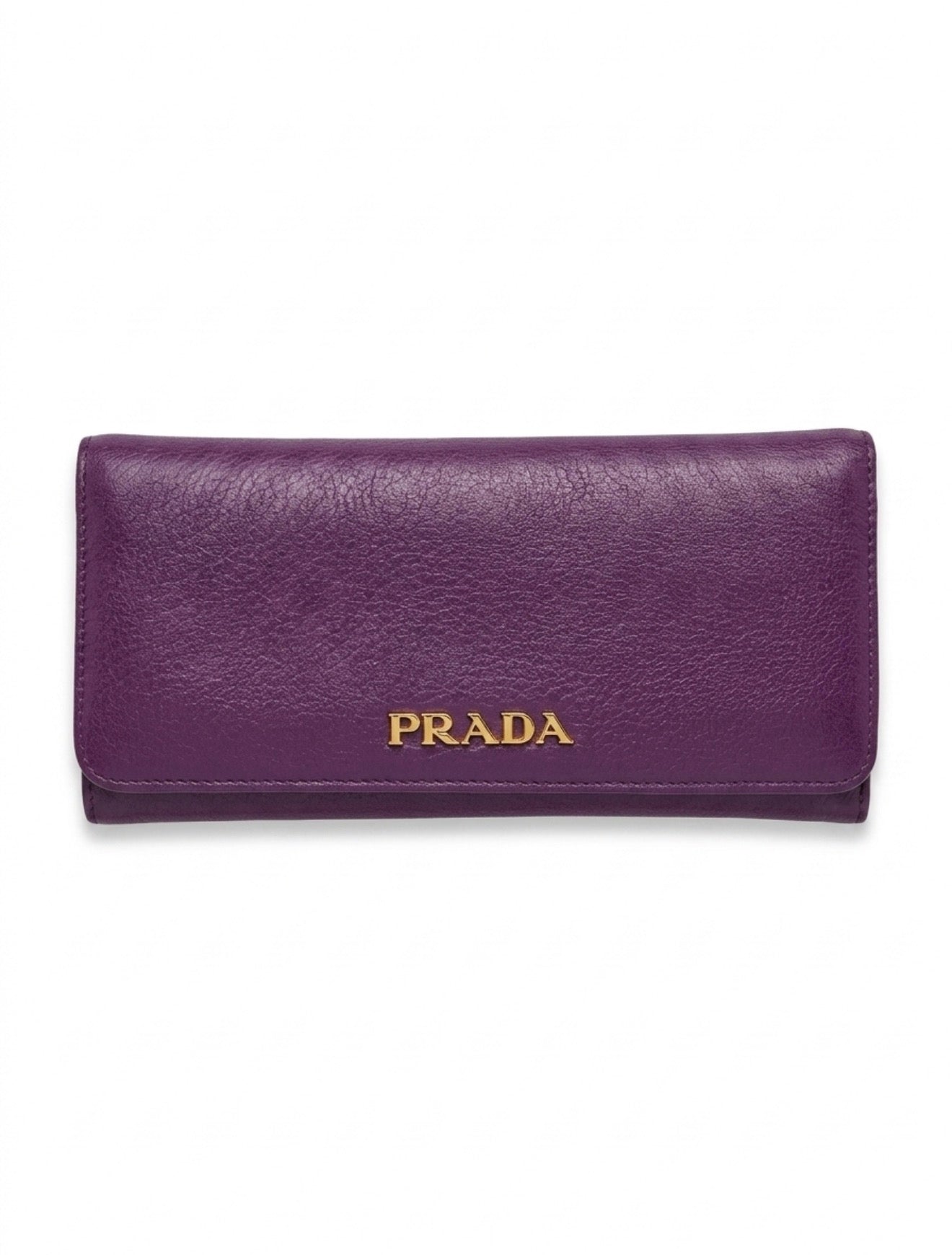 Purple Prada Vintage Continental Wallet