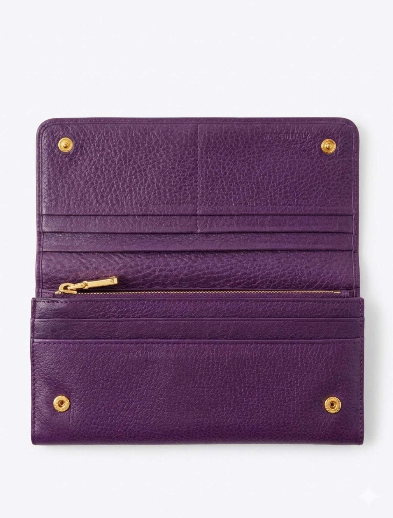 Purple Prada Vintage Continental Wallet